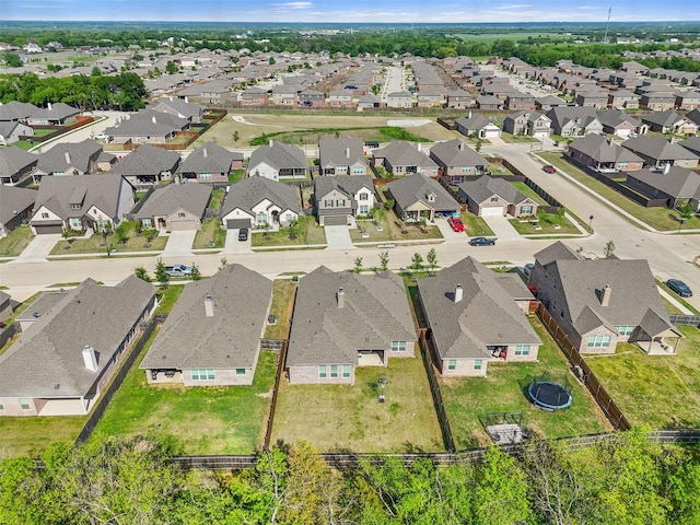 aerial view featuring a residential view