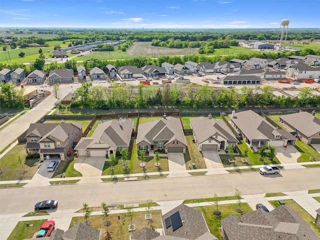 aerial view featuring a residential view