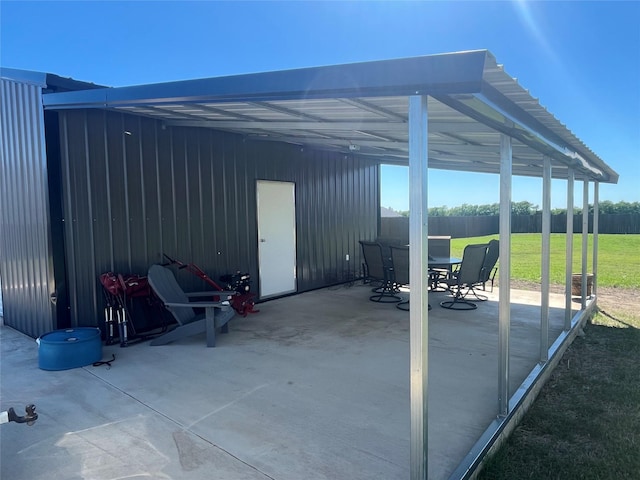 1705 Whitemound Rd, Sherman, TX 75090 - view of patio / terrace with outdoor dining area and fence