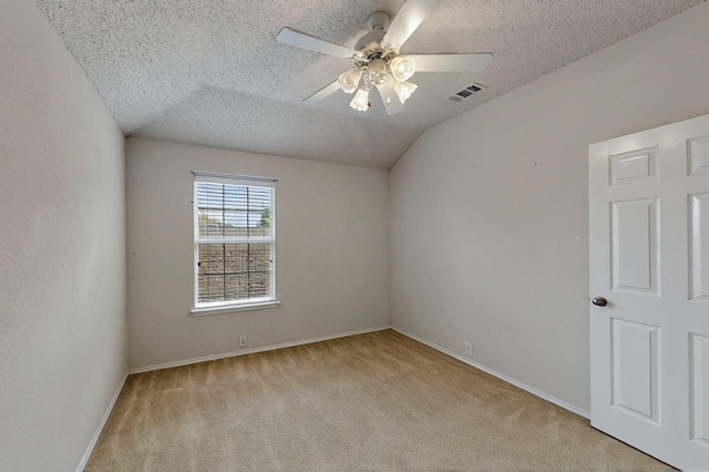 8413 Vicksburg Ln, Fort Worth, TX 76123 - unfurnished room with carpet flooring, ceiling fan, a textured ceiling, and baseboards
