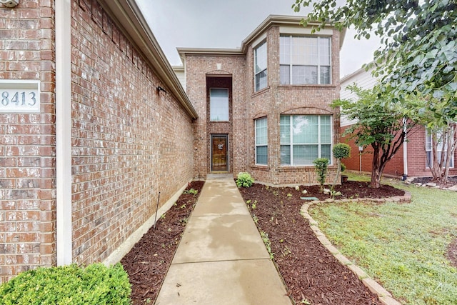 8413 Vicksburg Ln, Fort Worth, TX 76123 - entrance to property with brick siding