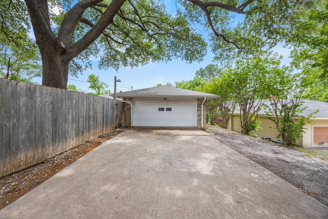 exterior space with fence