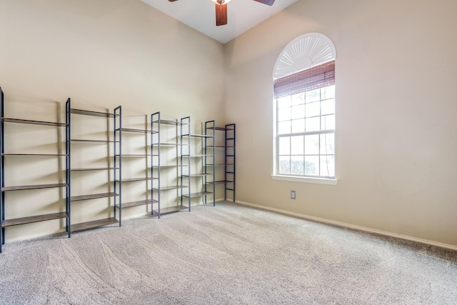 10625 Sexton Dr, Mckinney, TX 75072 - empty room with ceiling fan and carpet flooring