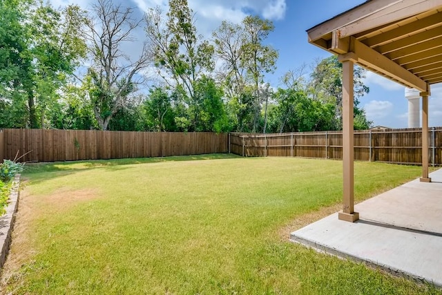 2235 Vance Dr, Forney, TX 75126 - view of yard featuring a fenced backyard and a patio