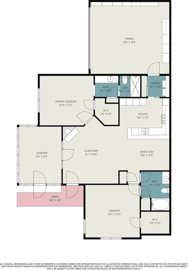 6132 Haley Ln, Fort Worth, TX 76132 - floor plan