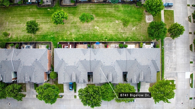 8741 Bigelow Dr, Plano, TX 75024 - aerial overview of property's location with property parcel outlined