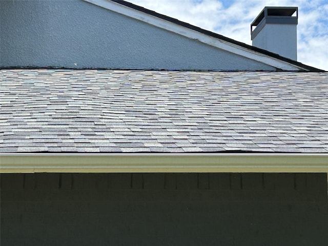 612 Ridgeline Dr, Hurst, TX 76053 - exterior view of a shingled roof and a chimney
