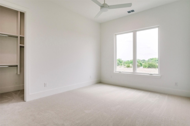 2016 Meadowlark, Aledo, TX 76008 - unfurnished bedroom with baseboards, visible vents, carpet, and a walk in closet