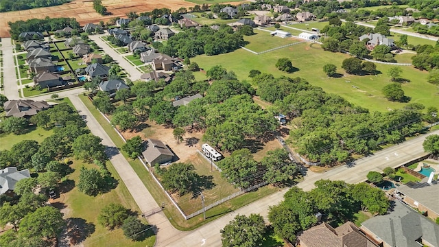 drone / aerial view with a residential view
