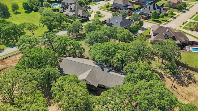 bird's eye view featuring a residential view
