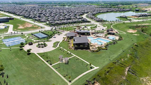 11225 Klondike Ln, Aubrey, TX 76227 - birds eye view of property with a water view