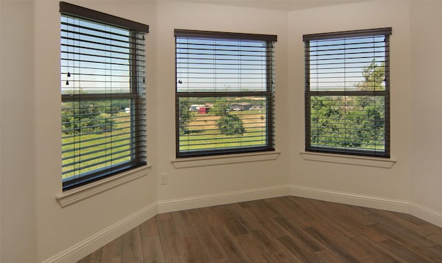 217 Timber Valley Ct, Weatherford, TX 76085 - unfurnished room with dark wood finished floors, baseboards, and plenty of natural light