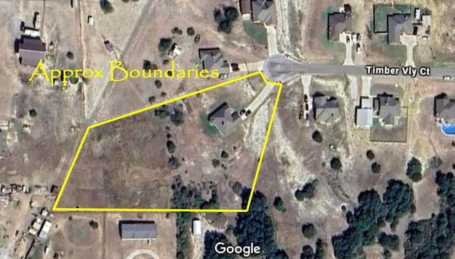 217 Timber Valley Ct, Weatherford, TX 76085 - map of property location featuring property parcel outlined