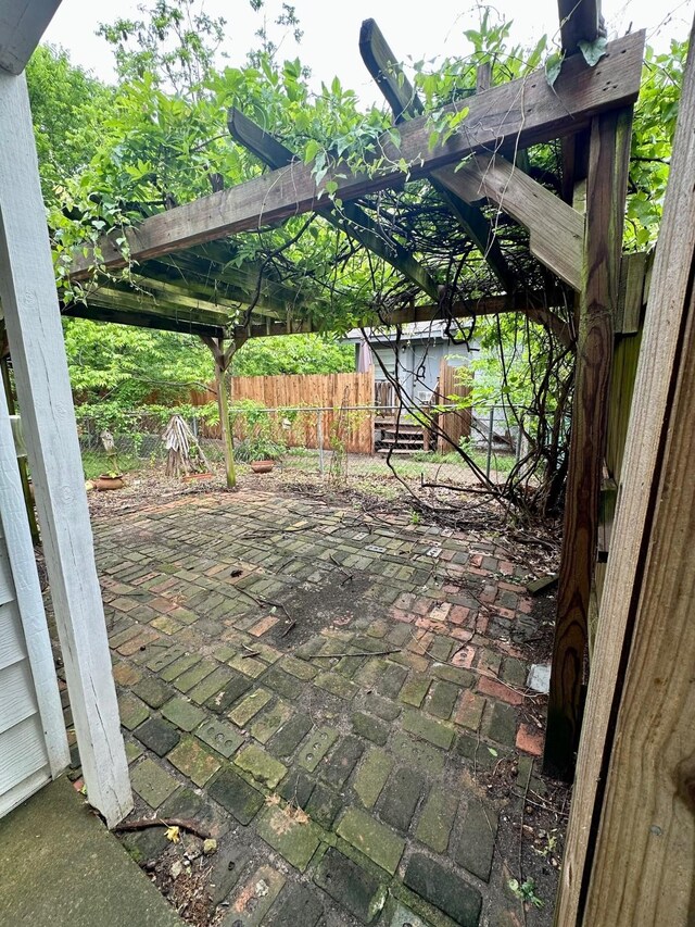 view of patio with fence private yard