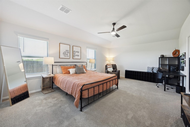 5924 Harvey Gap Ln, Denton, TX 76226 - bedroom featuring carpet flooring, baseboards, and a ceiling fan