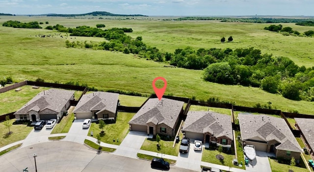 5924 Harvey Gap Ln, Denton, TX 76226 - aerial view of sparsely populated area featuring nearby suburban area