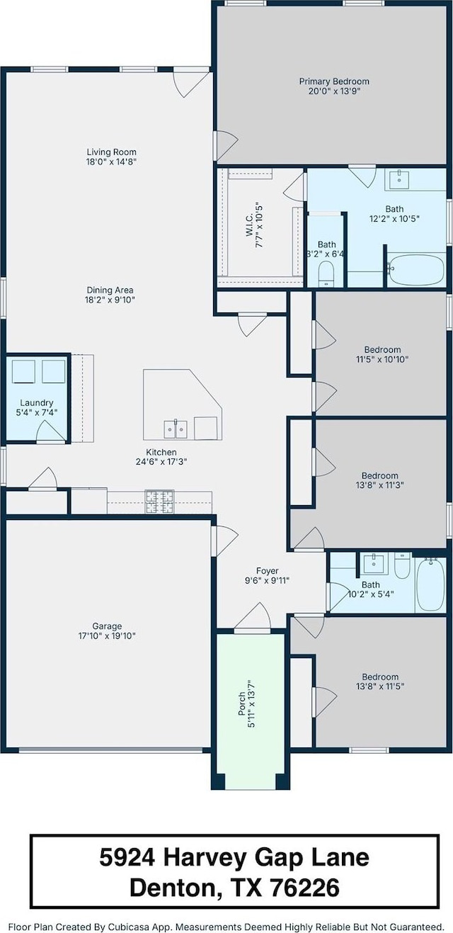 5924 Harvey Gap Ln, Denton, TX 76226 - view of floor plan / room layout