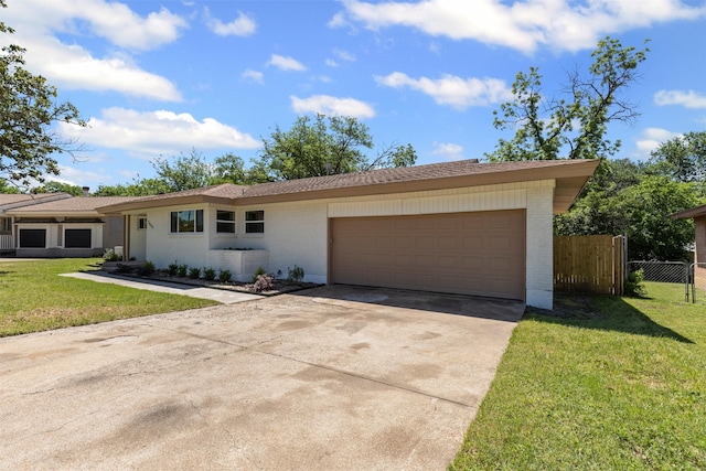 7009 Overhill Rd, Fort Worth, TX 76116 - ranch-style house with brick siding, driveway, a garage, and fence