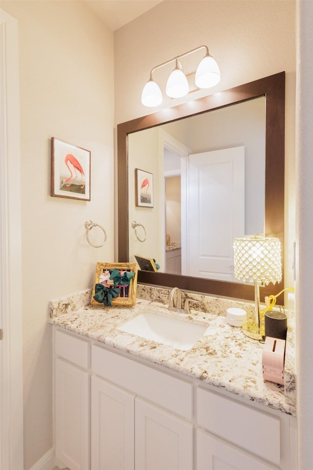 bathroom featuring vanity