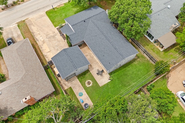 1764 Brown Trl, Hurst, TX 76054 - aerial view of property and surrounding area