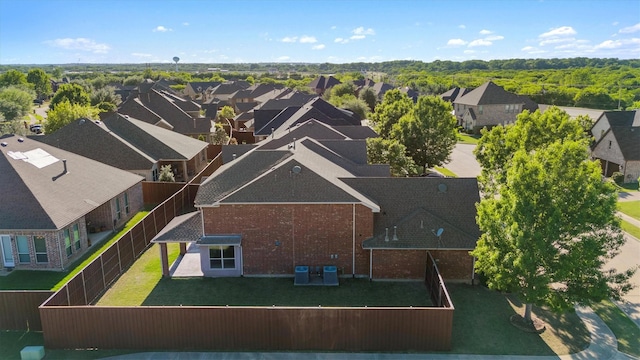 drone / aerial view featuring a residential view