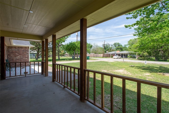 view of patio / terrace with a porch