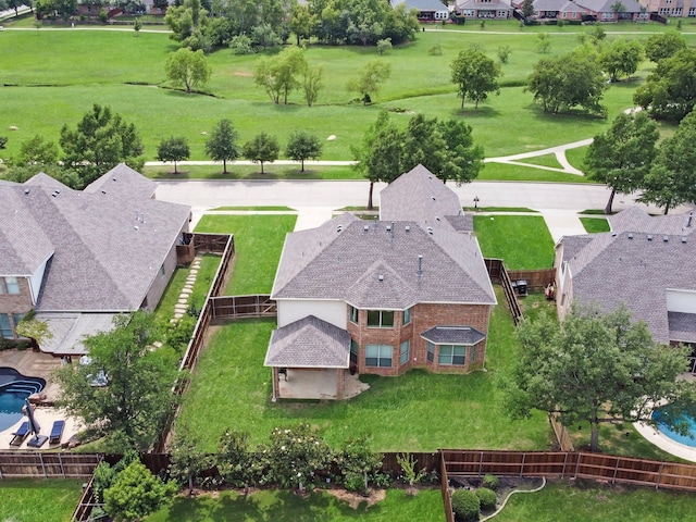 9616 Barksdale Dr, Fort Worth, TX 76244 - aerial perspective of suburban area featuring a pool
