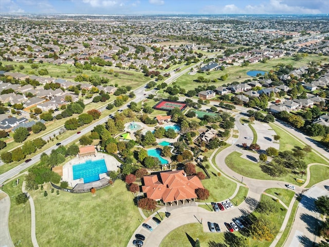 9616 Barksdale Dr, Fort Worth, TX 76244 - bird's eye view of a pool and a large body of water
