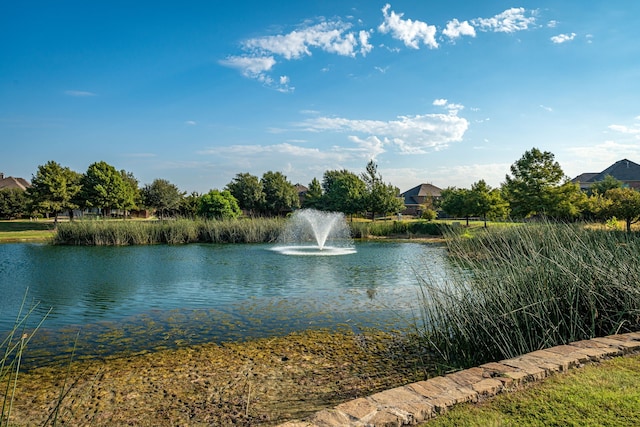 view of water feature