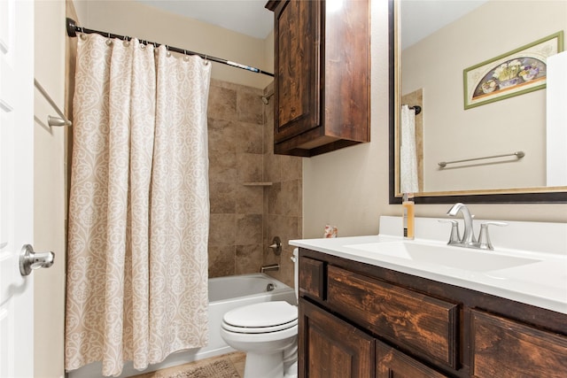 13043 Seattle Slew St, Frisco, TX 75035 - full bathroom featuring vanity, shower / tub combo, and toilet