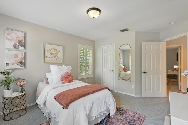 1102 Belvedere Dr, Allen, TX 75013 - bedroom featuring baseboards, carpet flooring, visible vents, and a closet