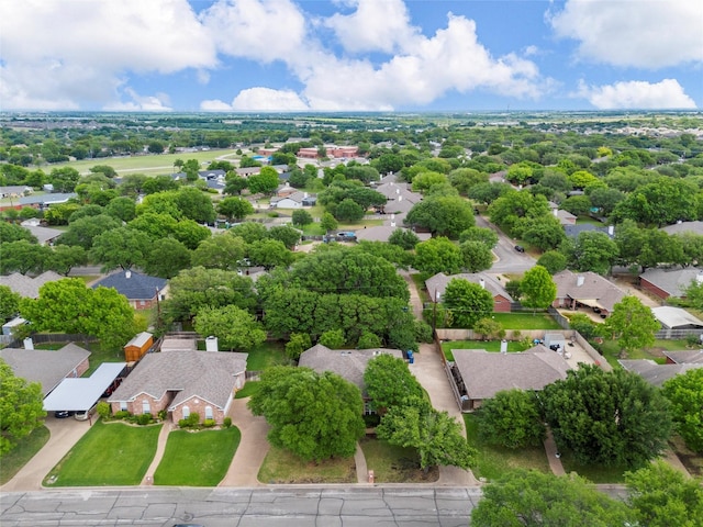 bird's eye view featuring a residential view