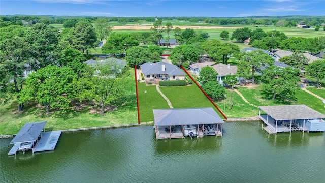 511 Kiowa Dr W, Lake Kiowa, TX 76240 - aerial view featuring a residential view and a water view