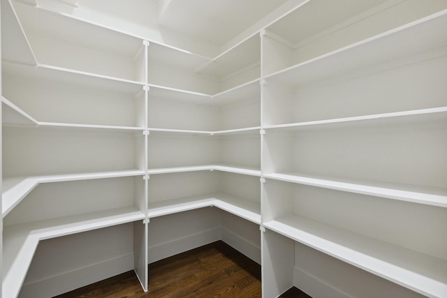 view of storage area