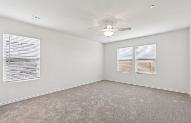 7200 Pederson Creek Way, Denton, TX 76208 - unfurnished room with carpet flooring, a ceiling fan, and baseboards