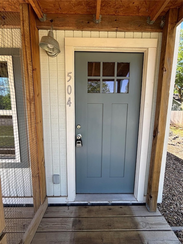 view of property entrance