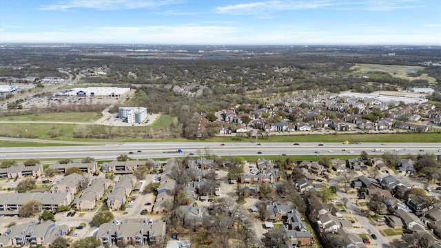 aerial view featuring a residential view