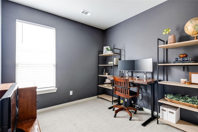 3504 Periwinkle Dr, Aubrey, TX 76227 - office space featuring healthy amount of natural light, carpet floors, and baseboards