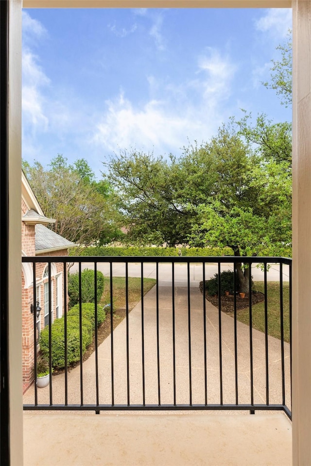 view of balcony