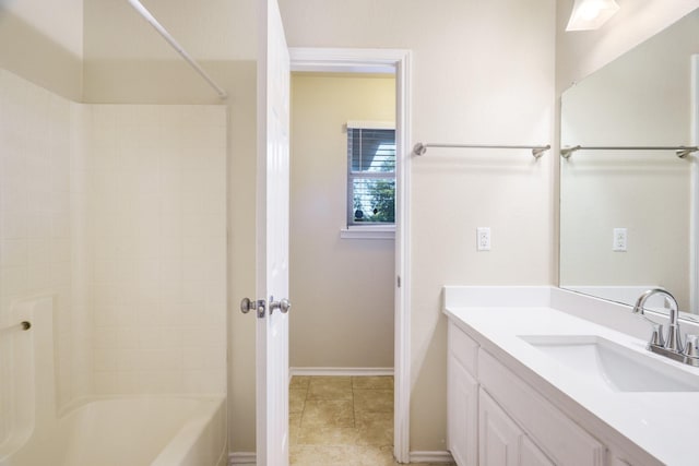 803 Sterling Ct, Allen, TX 75002 - full bathroom with vanity, shower / tub combination, and baseboards