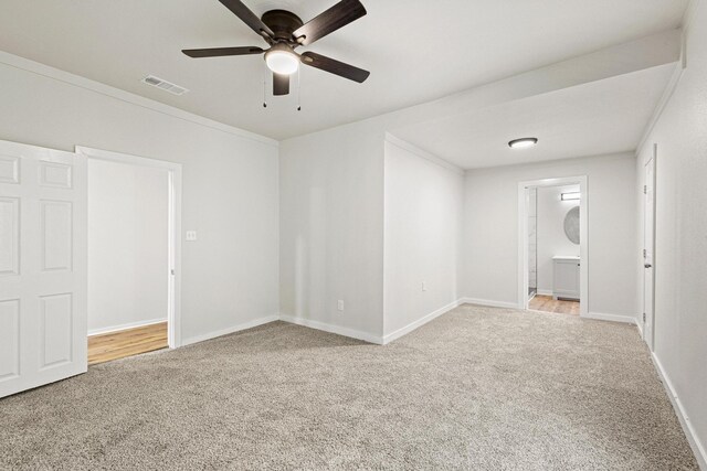 1031 W Chestnut St, Denison, TX 75020 - unfurnished room with carpet, ceiling fan, and baseboards