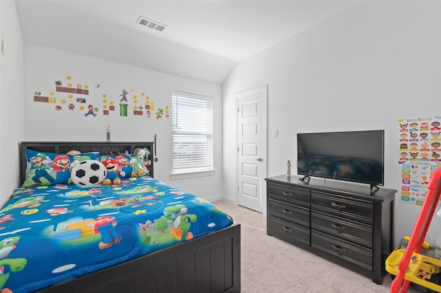 3023 Wind Knot Way, Royse City, TX 75189 - bedroom featuring light colored carpet, lofted ceiling, and baseboards