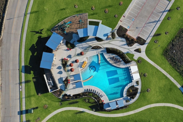 3023 Wind Knot Way, Royse City, TX 75189 - bird's eye view of a pool area