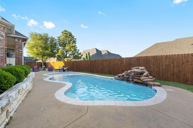 1027 Addison Ave, Pottsboro, TX 75076 - view of pool featuring a fenced backyard and a patio