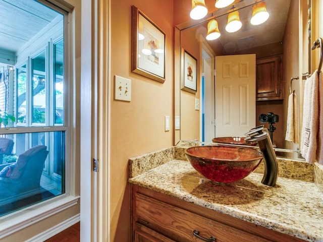 bathroom featuring vanity