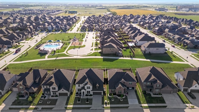 birds eye view of property featuring a residential view