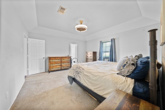 620 Linda Dr, Burleson, TX 76028 - bedroom with baseboards, carpet floors, visible vents, and a raised ceiling