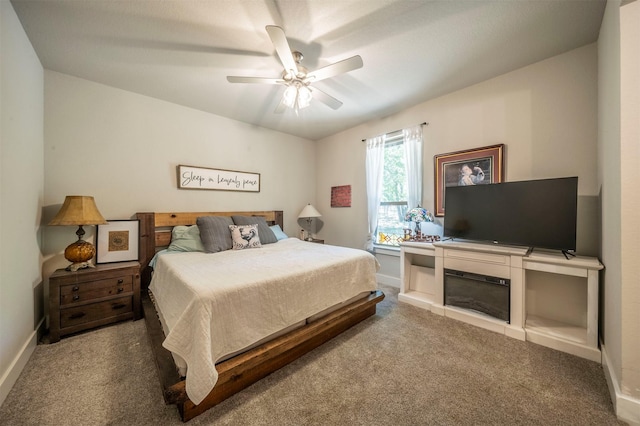 2033 Antler Loop, Poolville, TX 76487 - carpeted bedroom featuring ceiling fan and baseboards