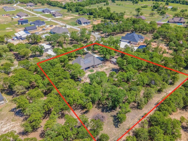 2033 Antler Loop, Poolville, TX 76487 - view of property location with property parcel outlined