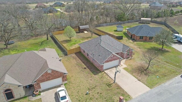 drone / aerial view featuring a residential view